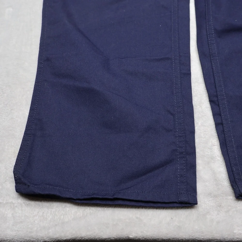 Carhartt Pants Men 36x32 Blue Dungaree Fit Flame Resistant Work Rugged Utility